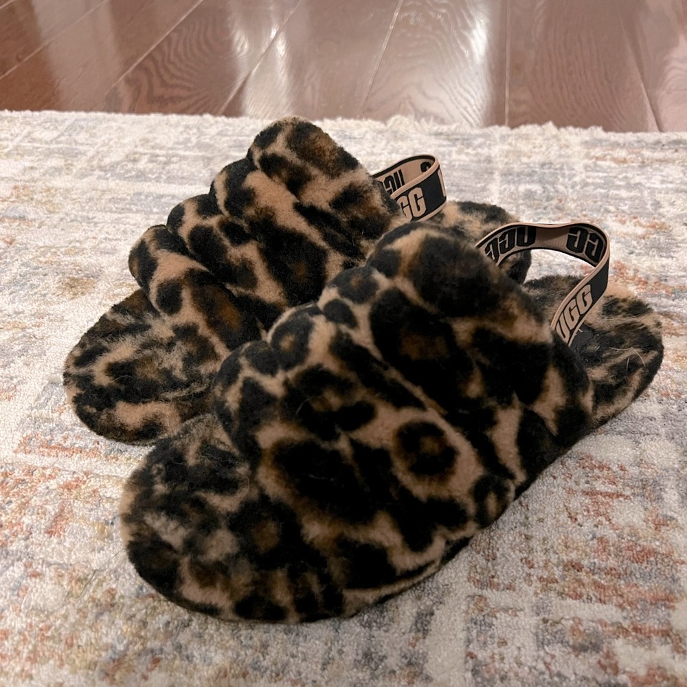 Ugg slipper slides cheetah